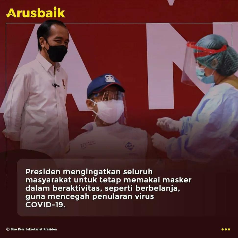 Vaksinasi Pelaku Usaha, Selalu Gunakan Masker Saat Beraktivitas