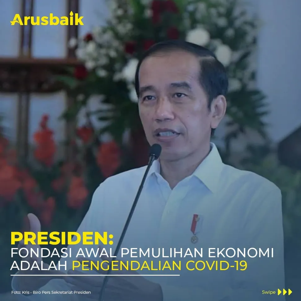 Presiden : Fondasi Awal Pemulihan Ekonomi adalah Pengendalian Covid-19