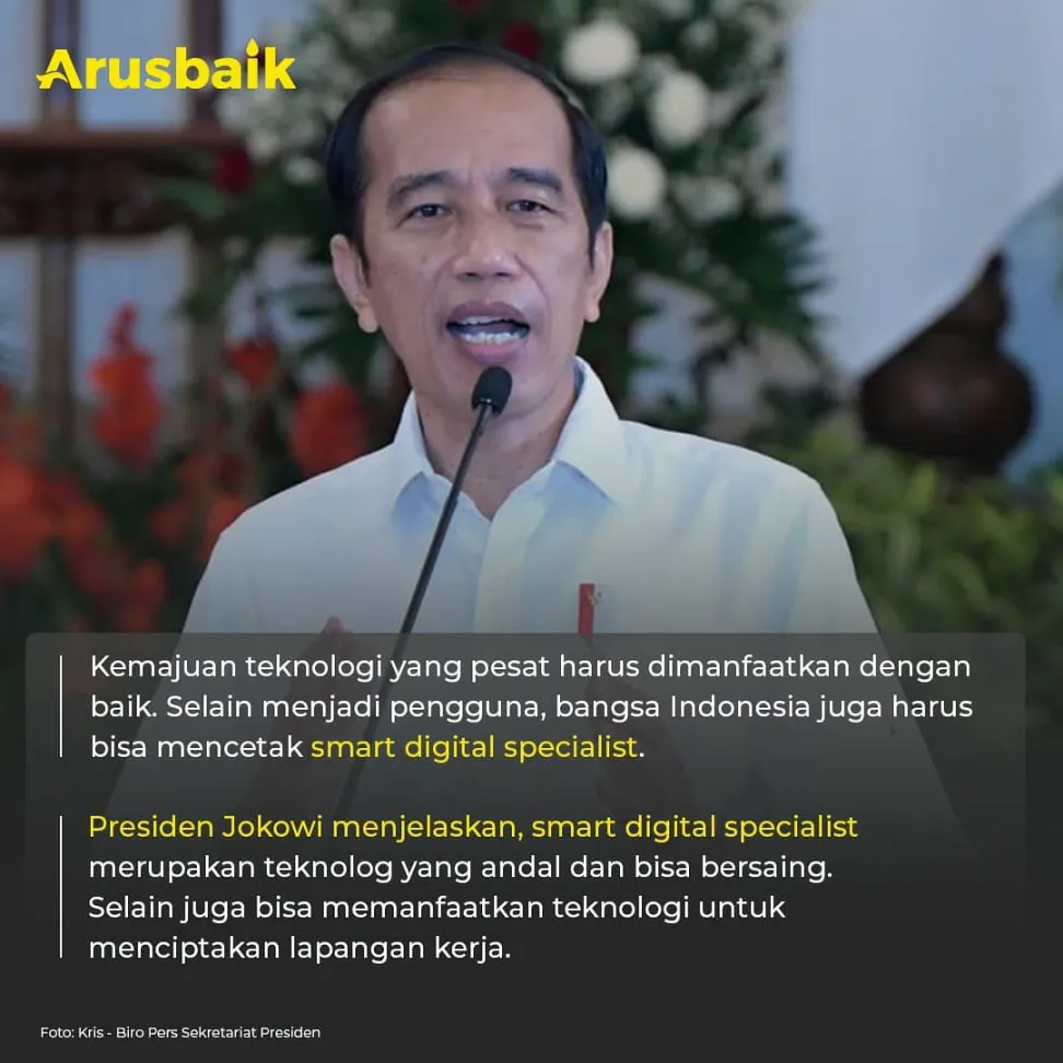 Presiden: Indonesia Harus Bisa Mencetak Smart Digital Specialist