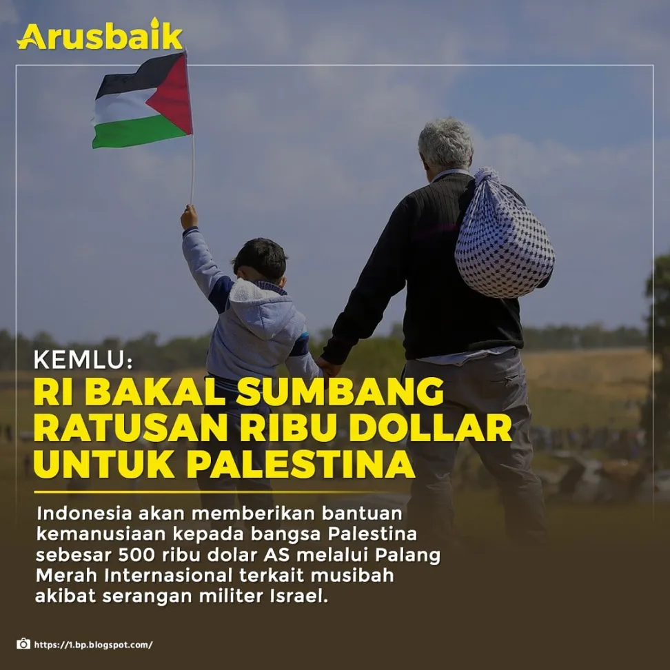 Kemlu: RI Bakal Sumbang Ratusan Ribu Dollar untuk Palestina