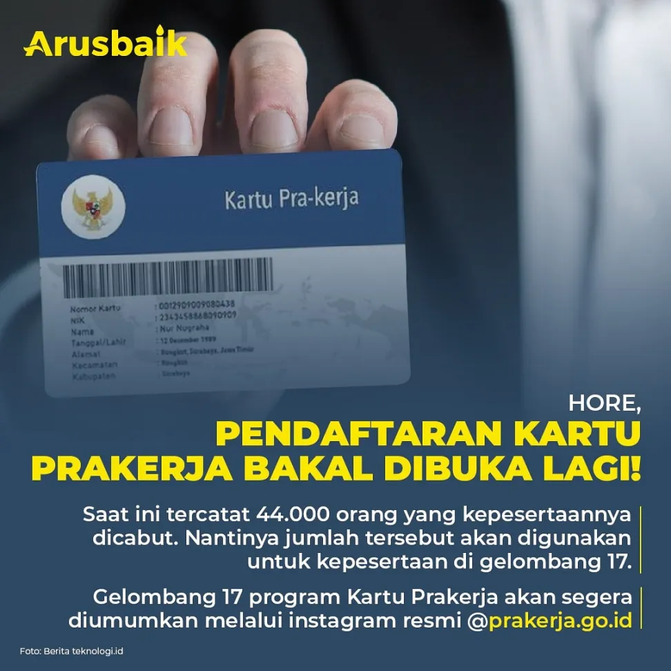 Hore, pendaftaran kartu prakerja bakal dibuka lagi!