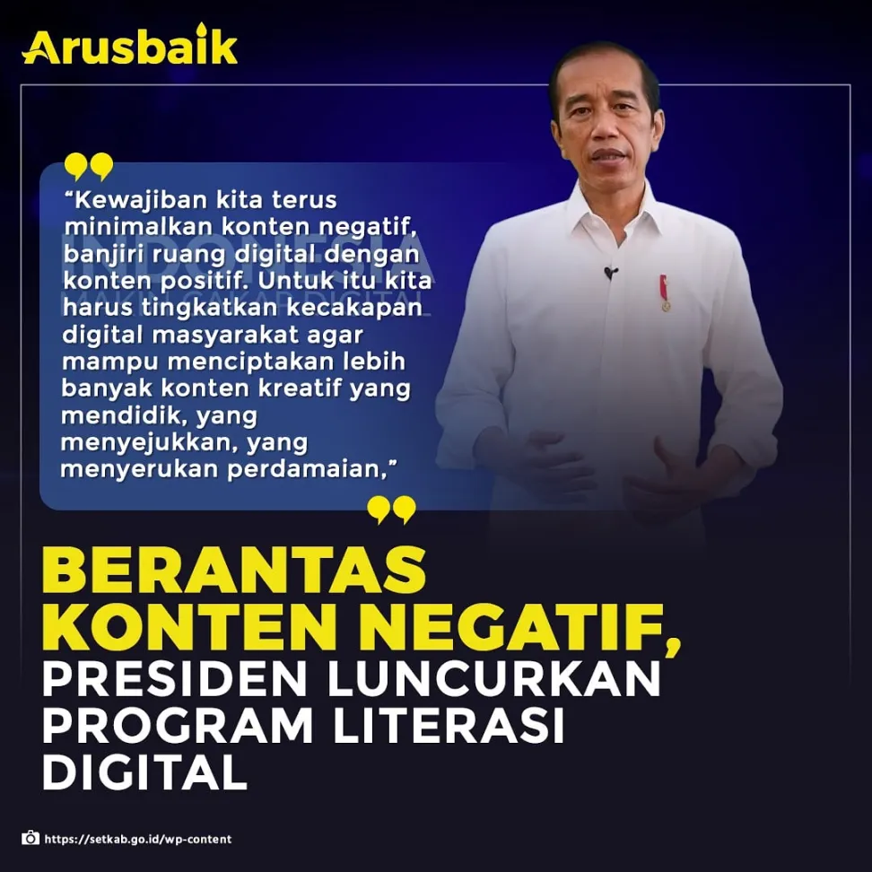 Presiden Jokowi Luncurkan Program Literasi Digital Nasional