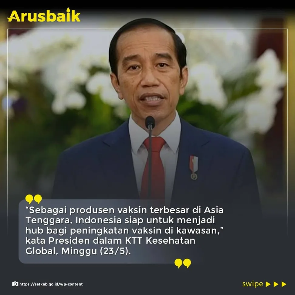 Presiden: Indonesia Produsen Vaksin Terbesar di Asia Tenggara