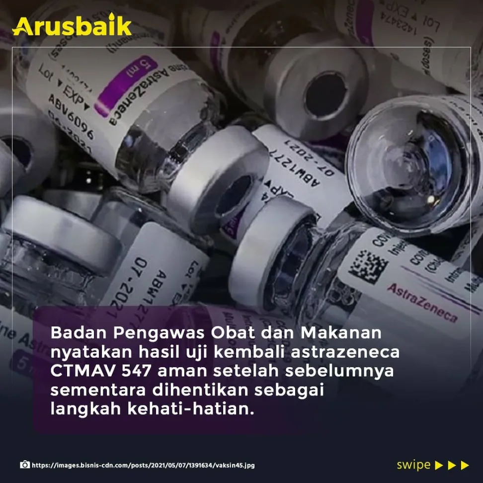 Sahih, Semua Varian AstraZeneca Aman Digunakan