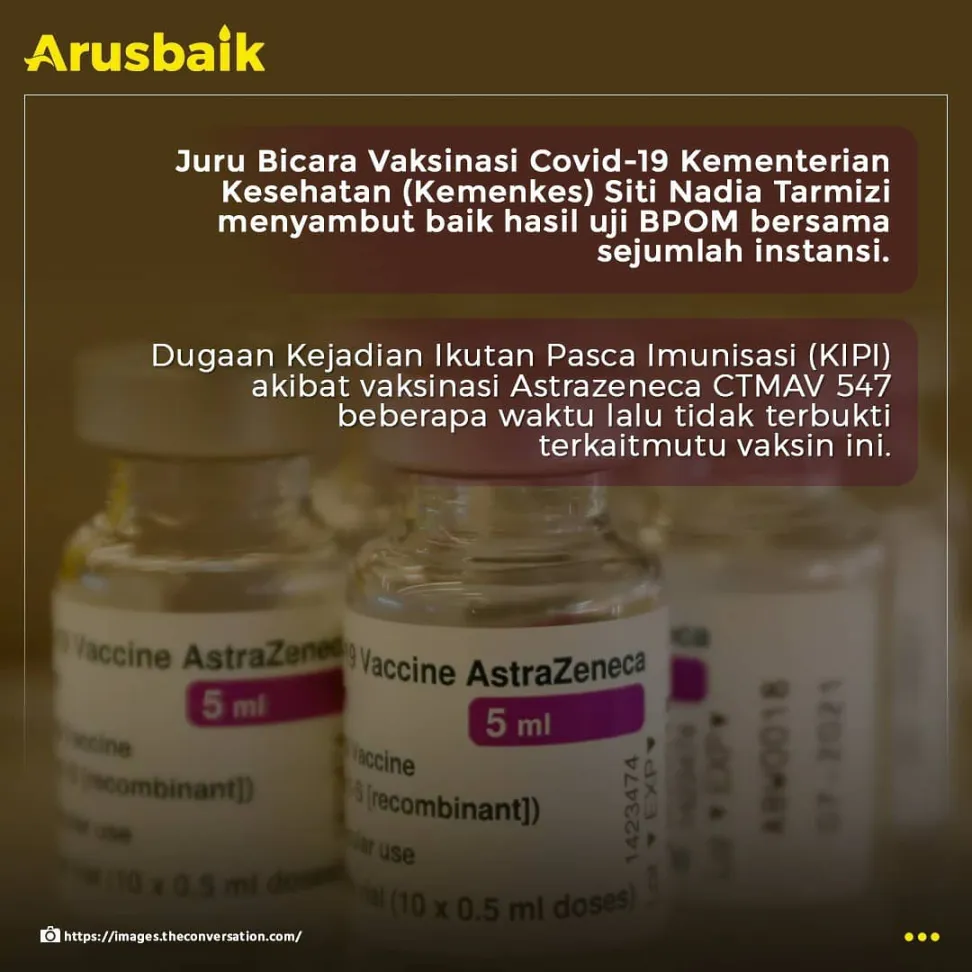 Sahih, Semua Varian AstraZeneca Aman Digunakan