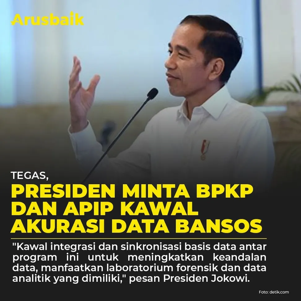 Tegas, Presiden Minta BPKP Dan APIP Kawal Akurasi Data Bansos