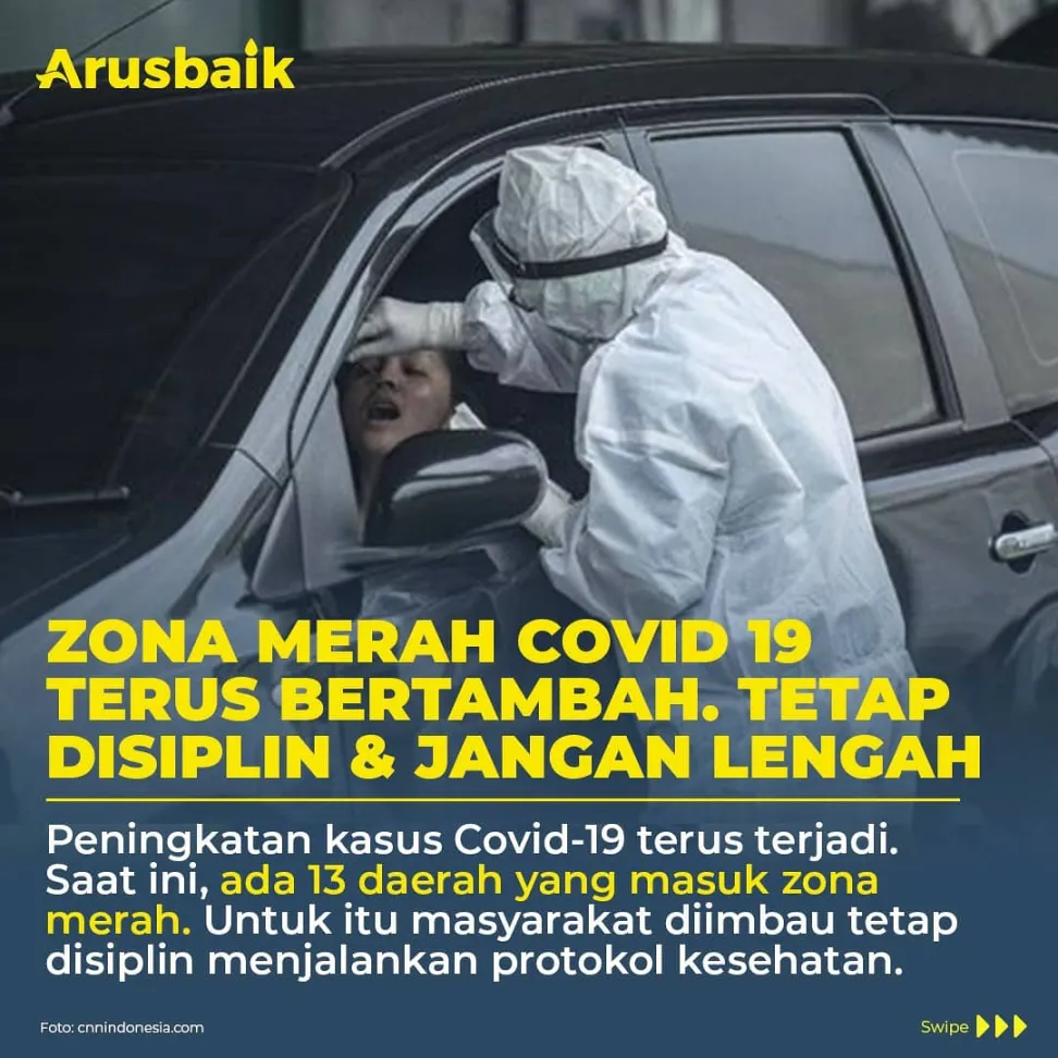 Zona Merah Covid-19 Terus Bertambah. Tetap Disiplin & Jangan Lengah