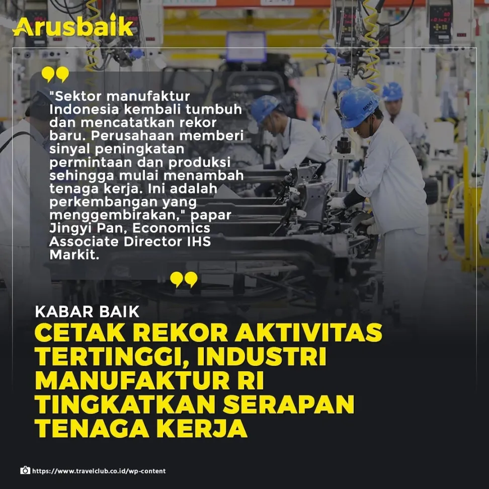 Cetak Rekor, Industri Manufaktur RI Tingkatkan Serapan Tenaga Kerja