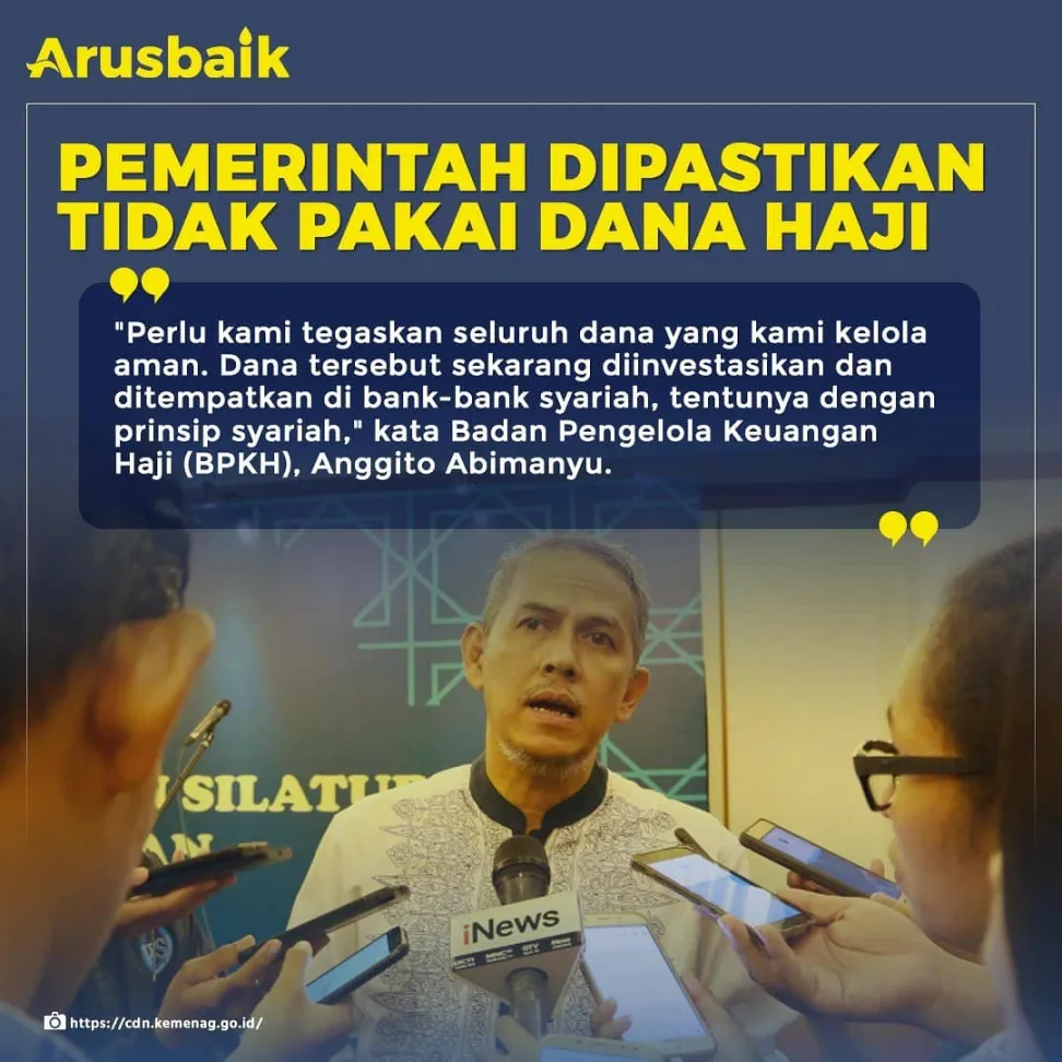 Pemerintah Dipastikan Tidak Pakai Dana Haji