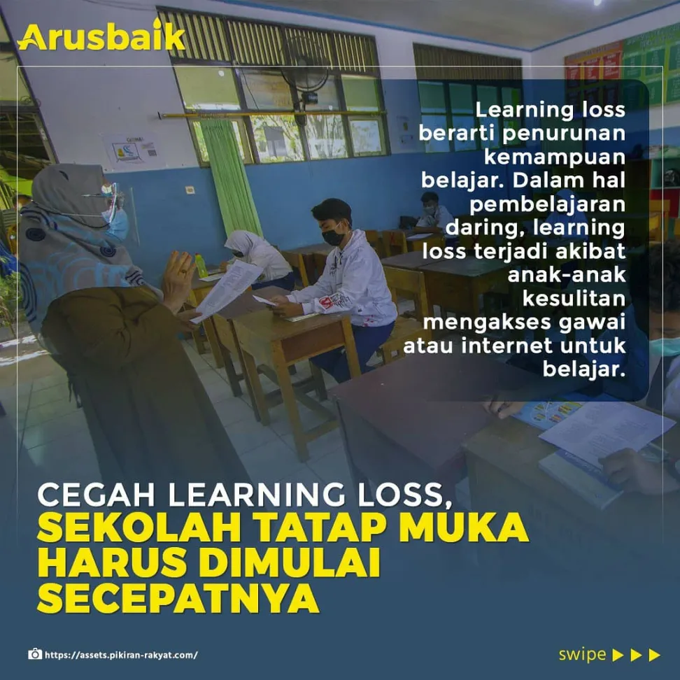 Cegah Learning Loss, Sekolah Tatap Muka Harus Dimulai Secepatnya