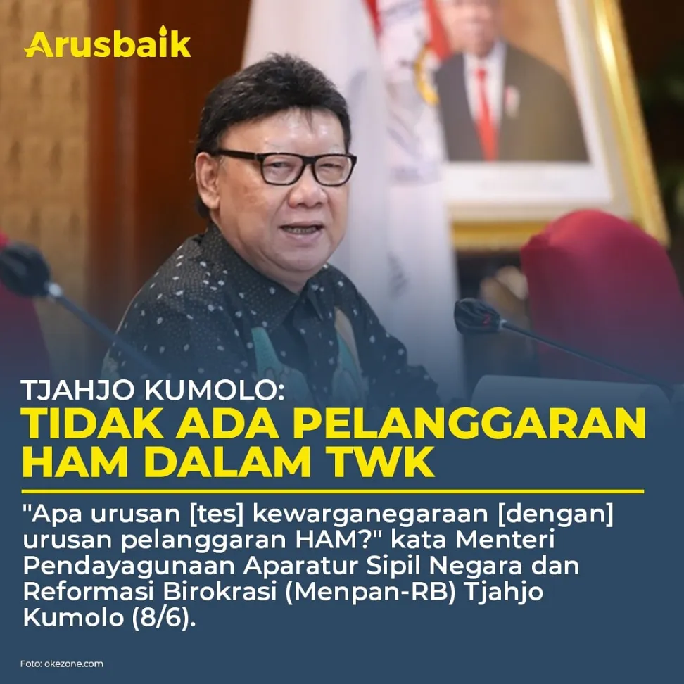 Tjahjo Kumolo: Tidak Ada Pelanggaran HAM Dalam TWK