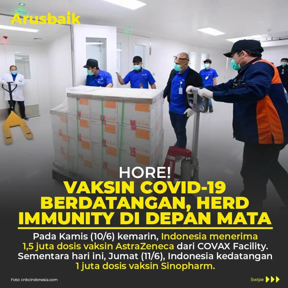 Hore! Vaksin Covid-19 Berdatangan, Herd Immunity di Depan Mata
