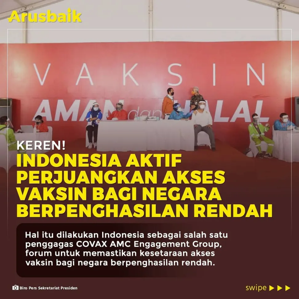 Keren! Indonesia Aktif Perjuangkan Akses Vaksin Bagi Negara Berpenghasilan Rendah