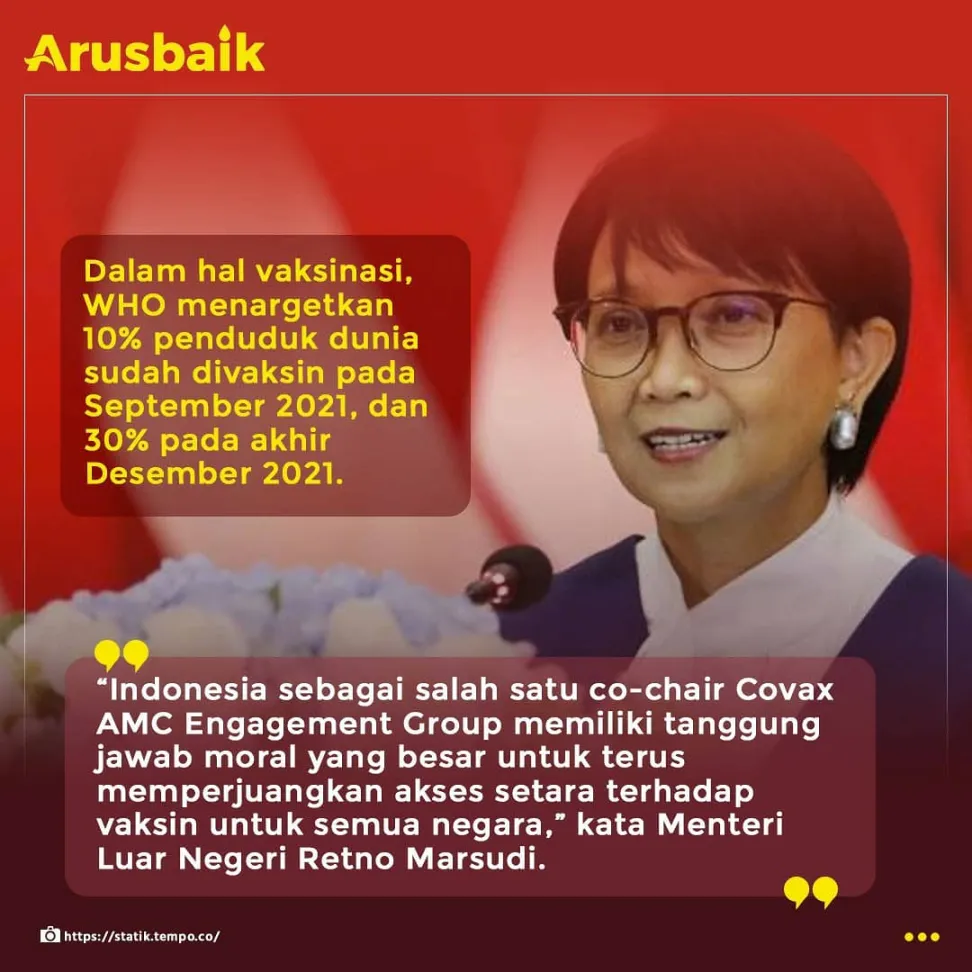 Keren! Indonesia Aktif Perjuangkan Akses Vaksin Bagi Negara Berpenghasilan Rendah