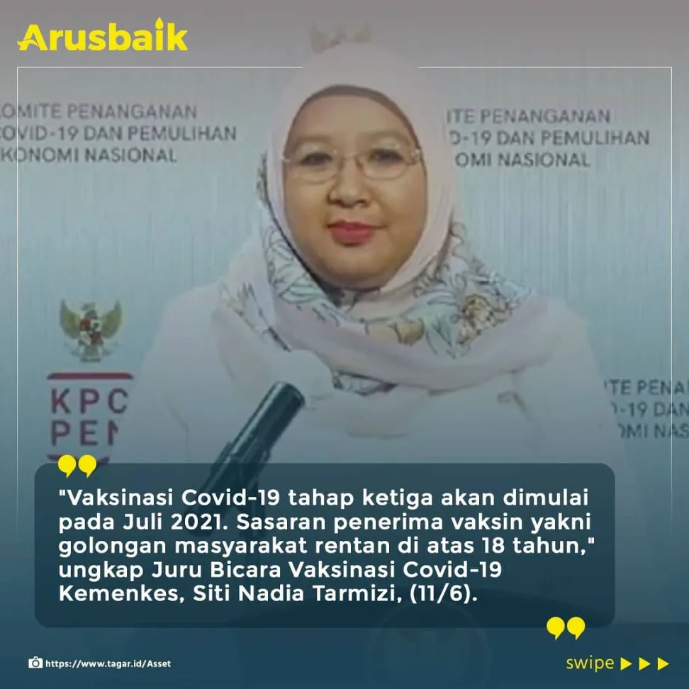 Gercep! Vaksinasi Covid-19 Tahap Ketiga Sasar 141,5 Juta Orang