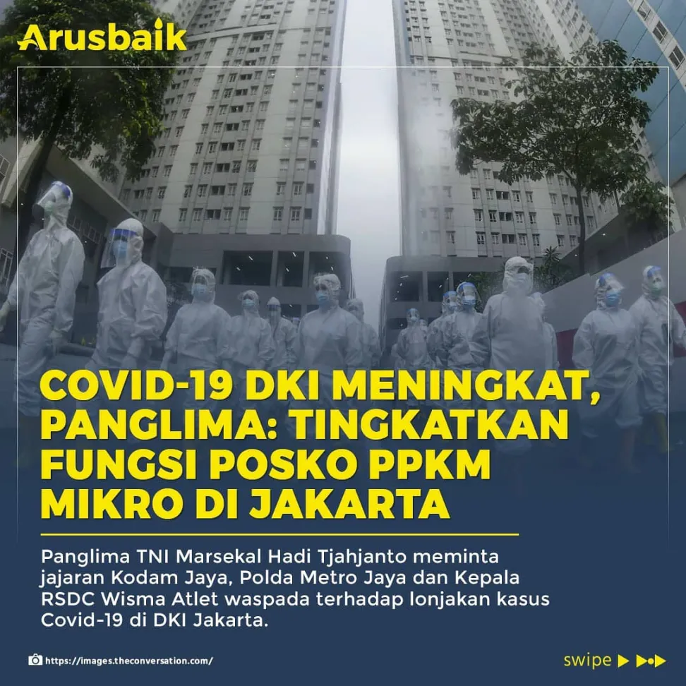 Covid-19 DKI Meningkat, Panglima: Tingkatkan Fungsi Posko PPKM Mikro di Jakarta
