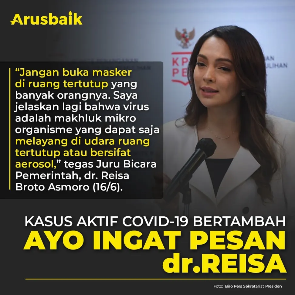 Kasus Aktif Covid-19 Bertambah, Ayo Ingat Pesan dr. Reisa!