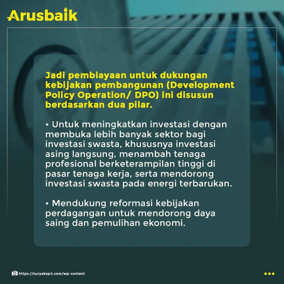 Wah! Bank Dunia Percayakan 11 Triliun buat Indonesia, Lho