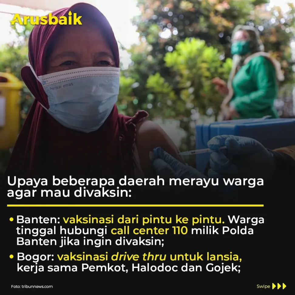 Dari Hadiah Ayam sampai Door to Door, Kejar Target Vaksinasi Tanggap Darurat Covid-19