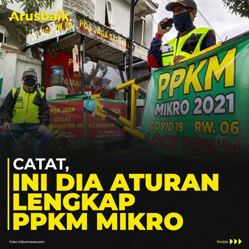 Catat! Ini dia Aturan Lengkap PPKM Mikro