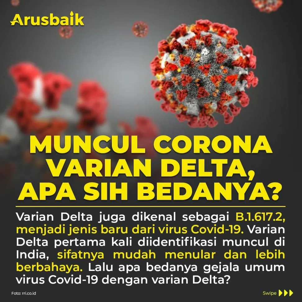 Muncul Corona Varian Delta, Apa Sih Bedanya?
