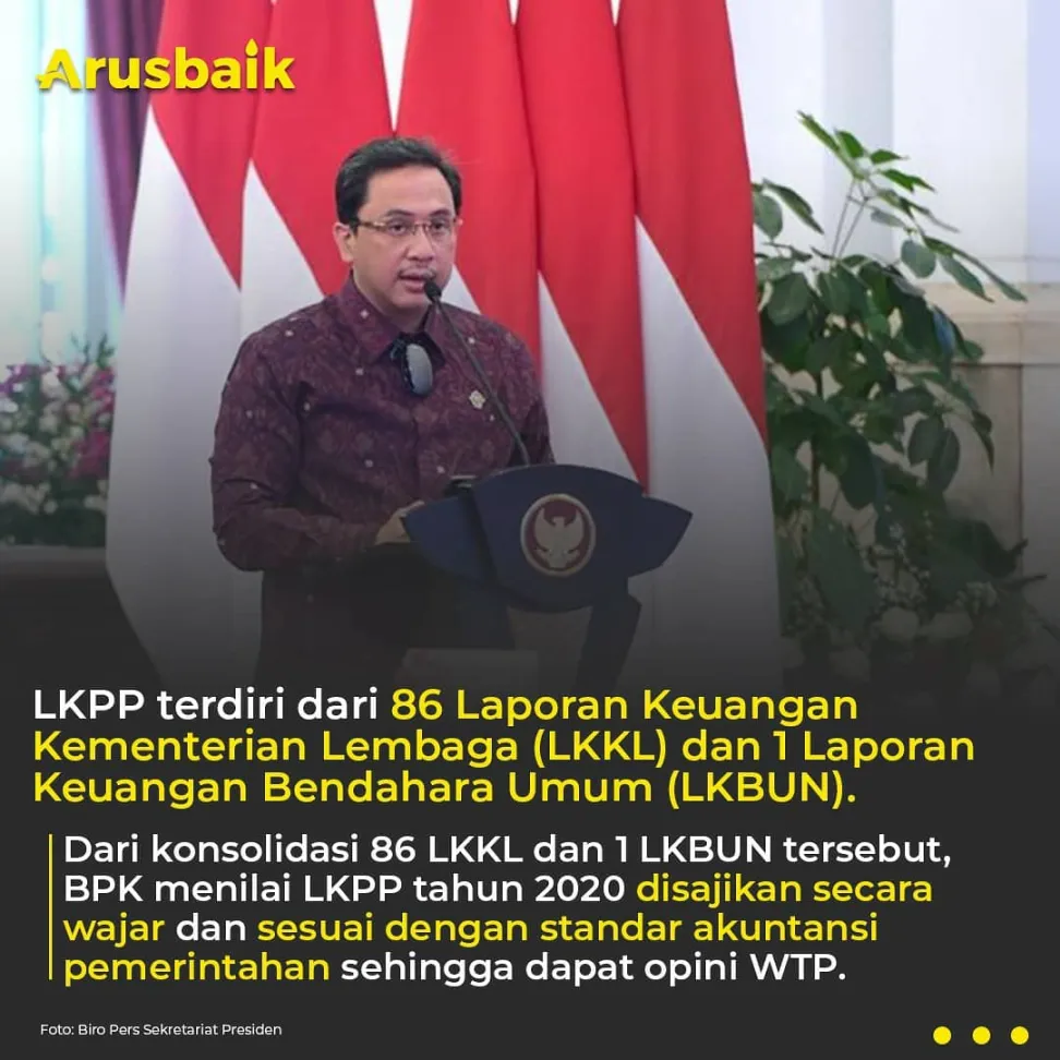 Presiden: Uang Rakyat Harus Dikelola Dengan Baik!, Laporan Keuangan Pemerintah Pusat Raih Predikat WTP dari BPK