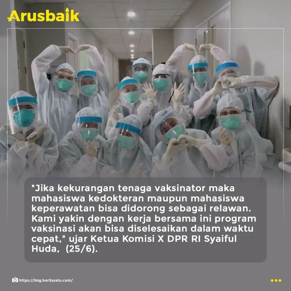 Kebut Vaksinasi, Mahasiswa Kedokteran dan Keperawatan Siap Jadi Relawan