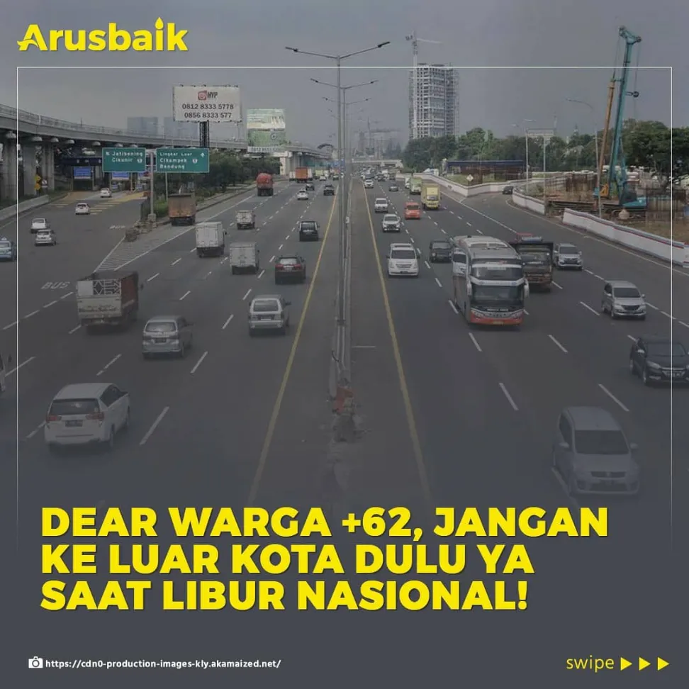 Dear Warga +62, Jangan ke Luar Kota Dulu saat Libur Nasional!