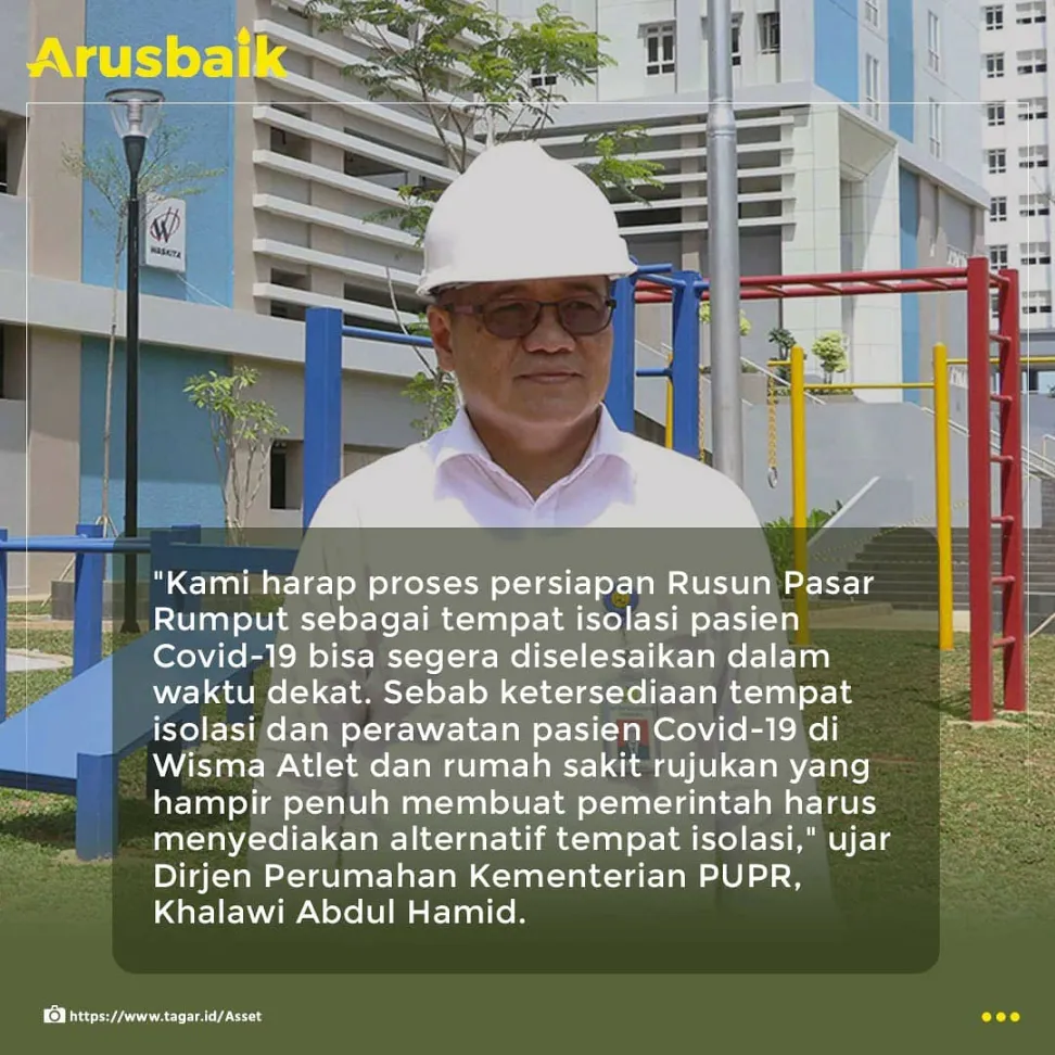 Sigap, Pemerintah Sulap Rumah Susun Buat Isolasi Pasien Covid-19