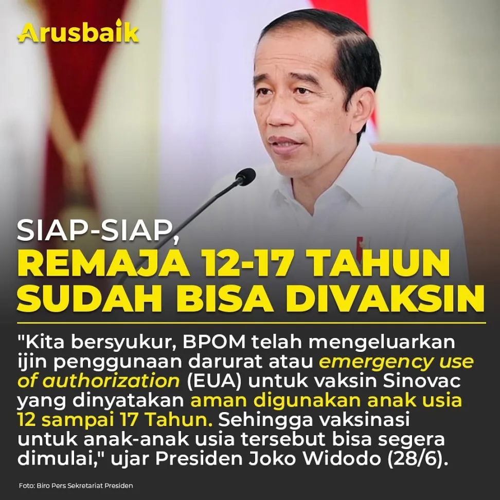 Siap-siap, Remaja 12-17 Tahun Sudah Bisa Divaksin