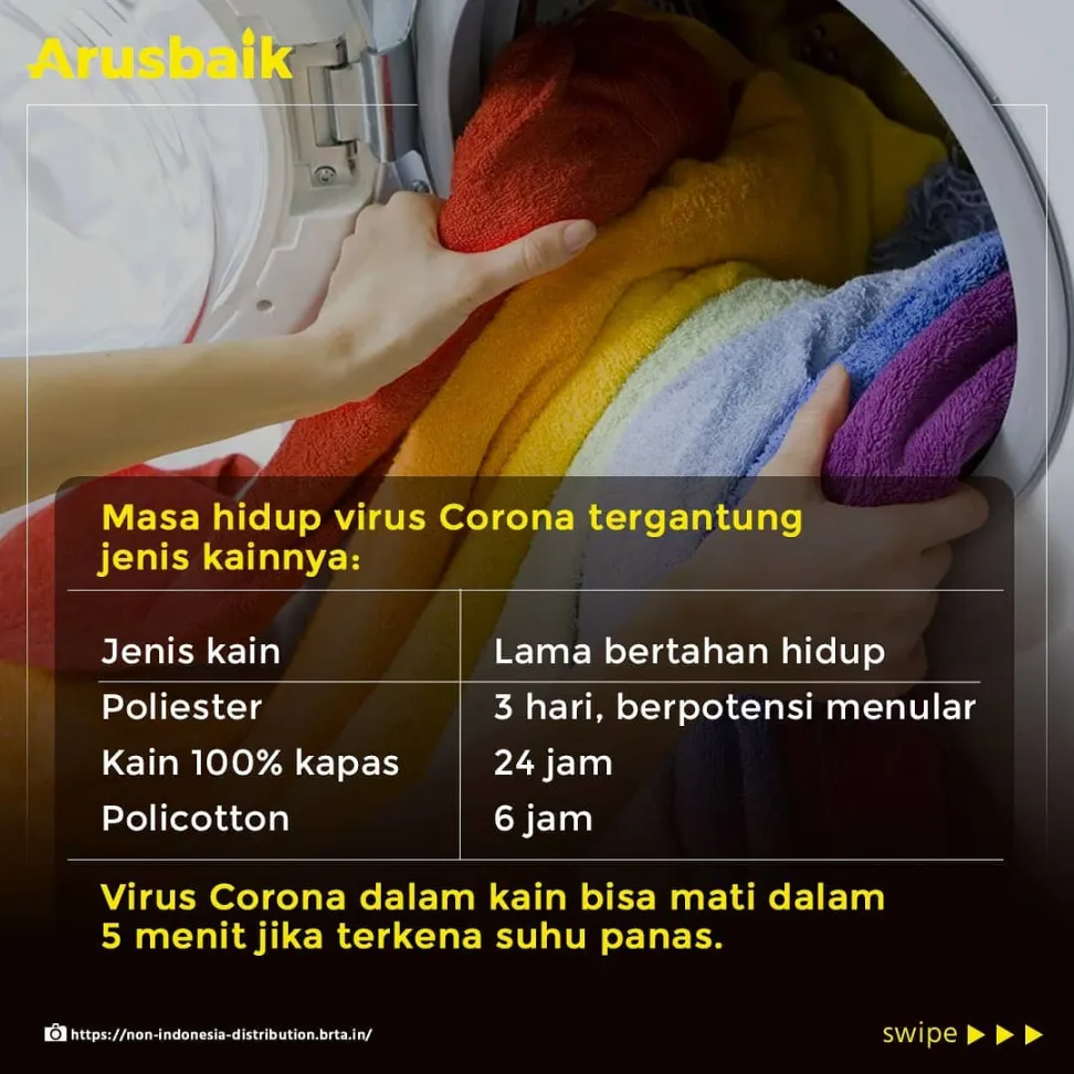 Kalian Harus Tahu! Virus Corona Bisa Bertahan di Baju, Begini Cara Cucinya