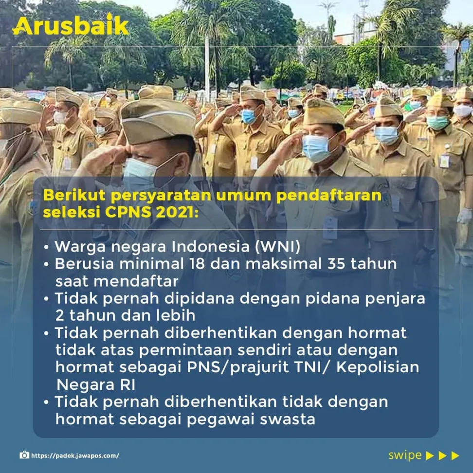 Lowongan CPNS Dibuka Lagi, Lulus SMA/SMK Bisa Daftar, Yuk!