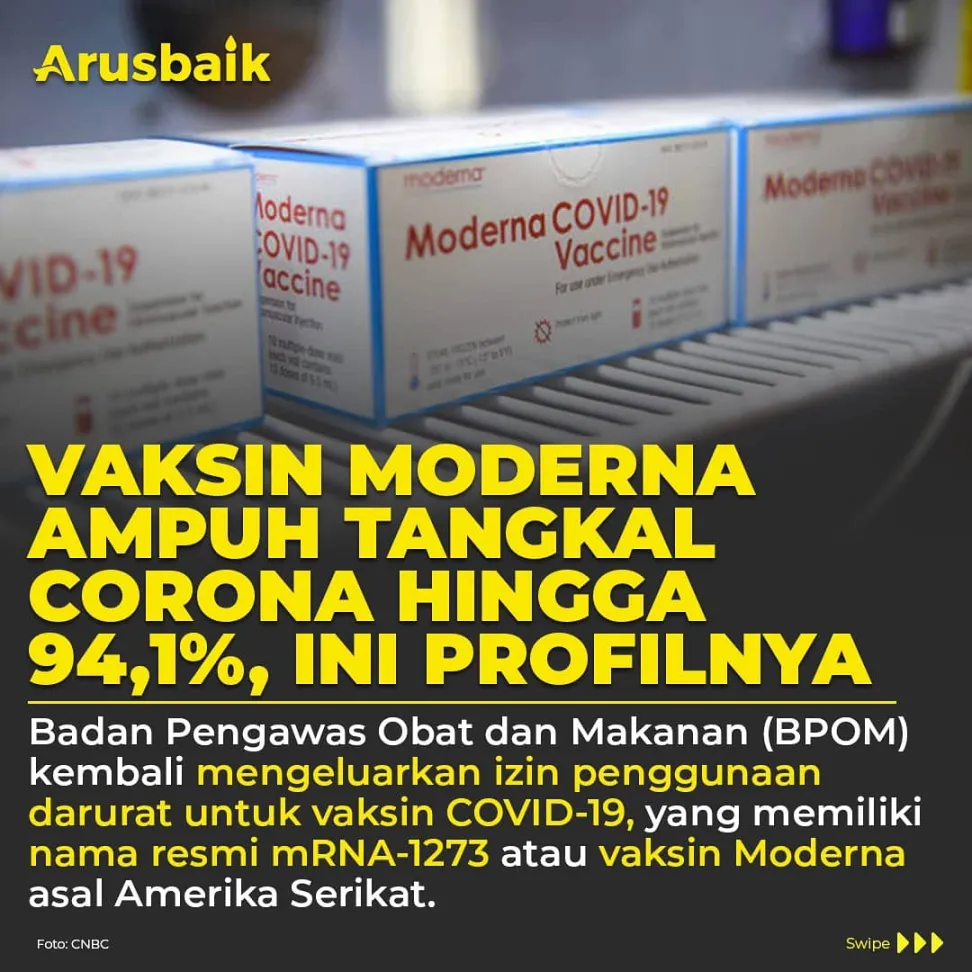 Vaksin Moderna Ampuh Tangkal Corona Hingga 94,1%, Ini Profilnya