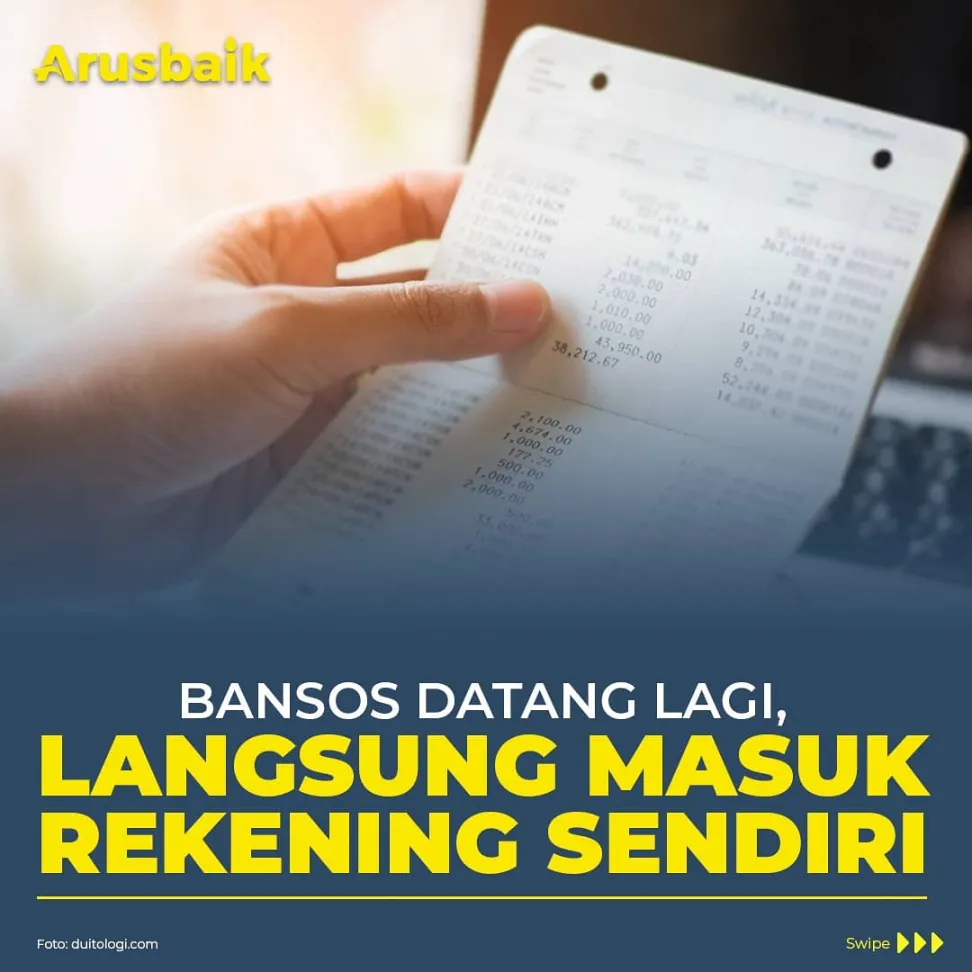Bansos Datang Lagi, Langsung Masuk Rekening Sendiri