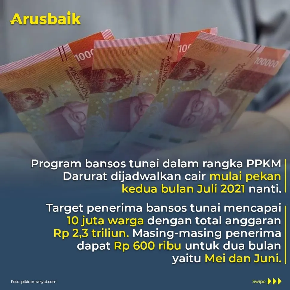 Bansos Datang Lagi, Langsung Masuk Rekening Sendiri