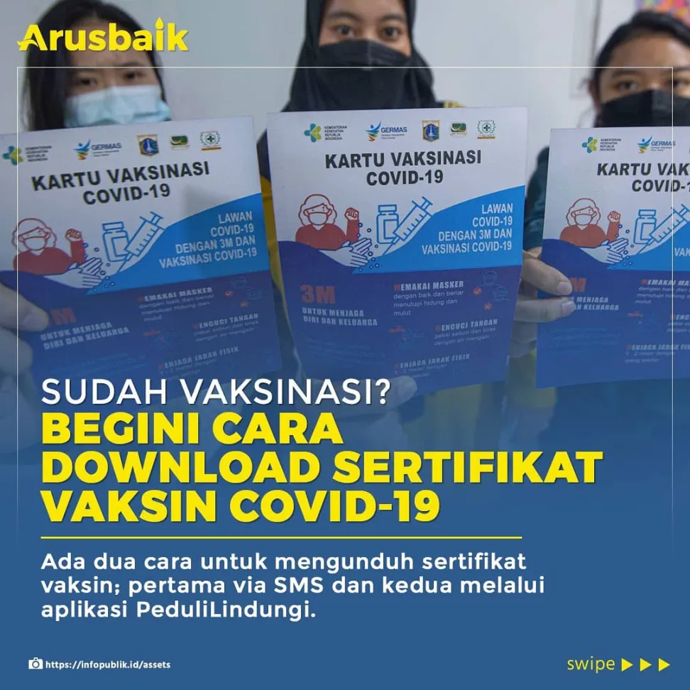 Sudah Vaksinasi? Begini Cara Download Sertifikat Vaksin Covid-19