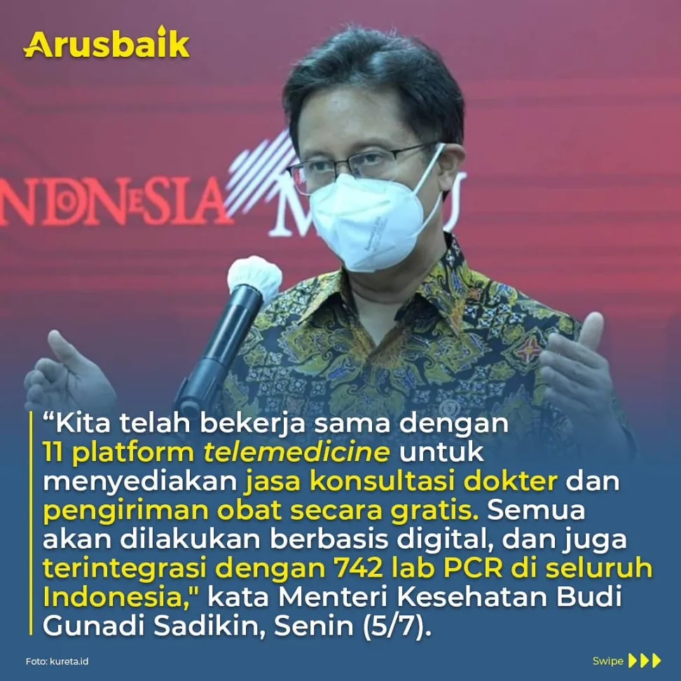 Keren! Mulai Besok, Pasien Isoman Covid-19 Sudah Bisa Konsultasi Online dengan Dokter.