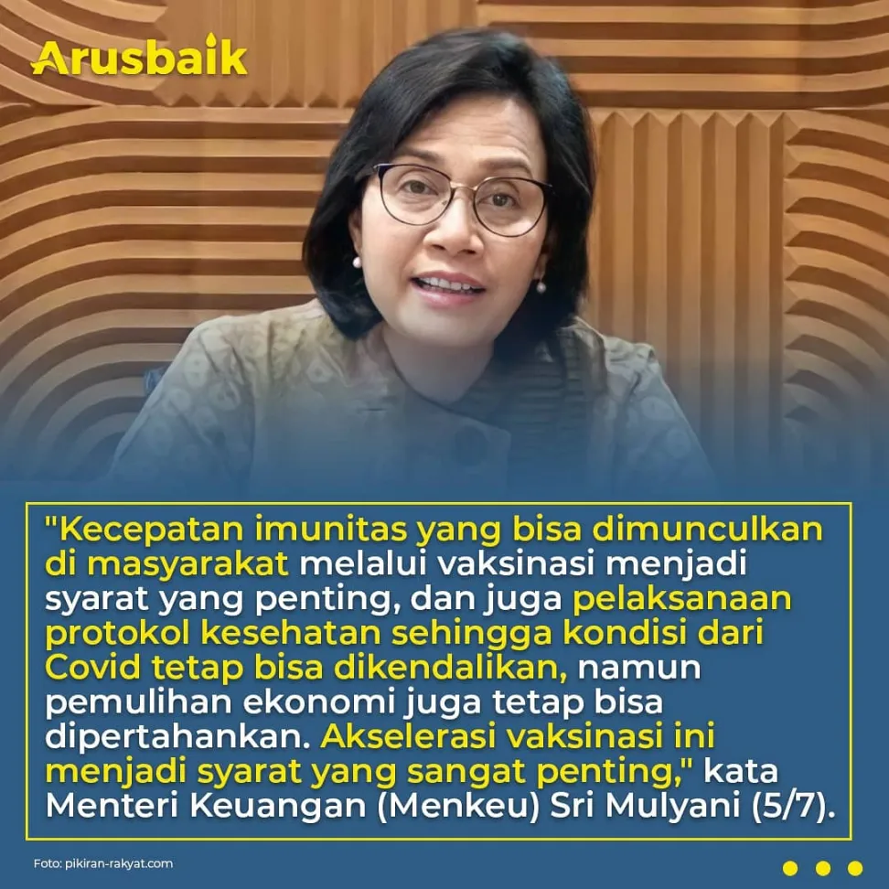 Vaksin Cepat Beres, Ekonomi Segera Pulih
