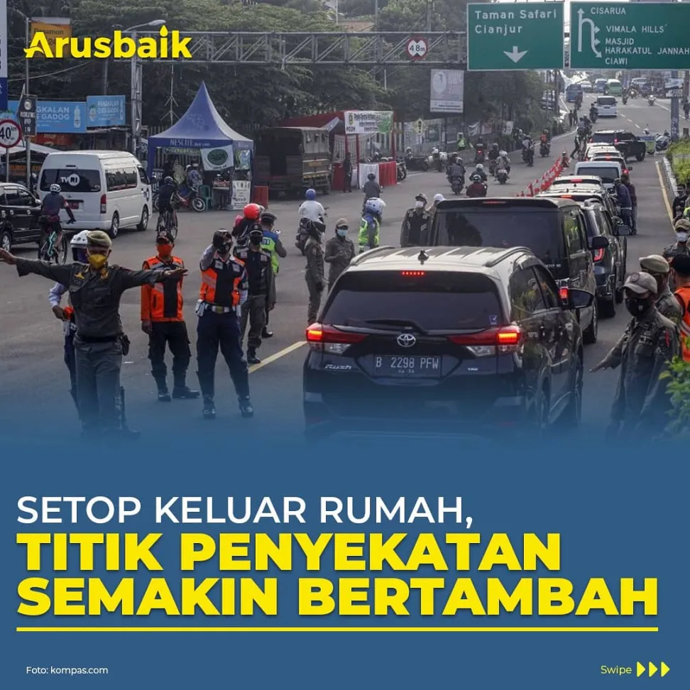 Setop Keluar Rumah, Titik Penyekatan Semakin Bertambah