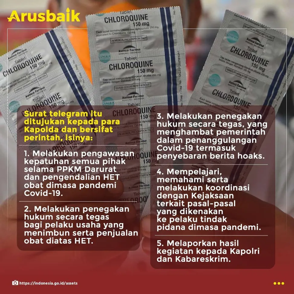 Tegas! Kapolri Terbitkan 5 Poin Atasi Kecurangan Harga Obat Covid-19