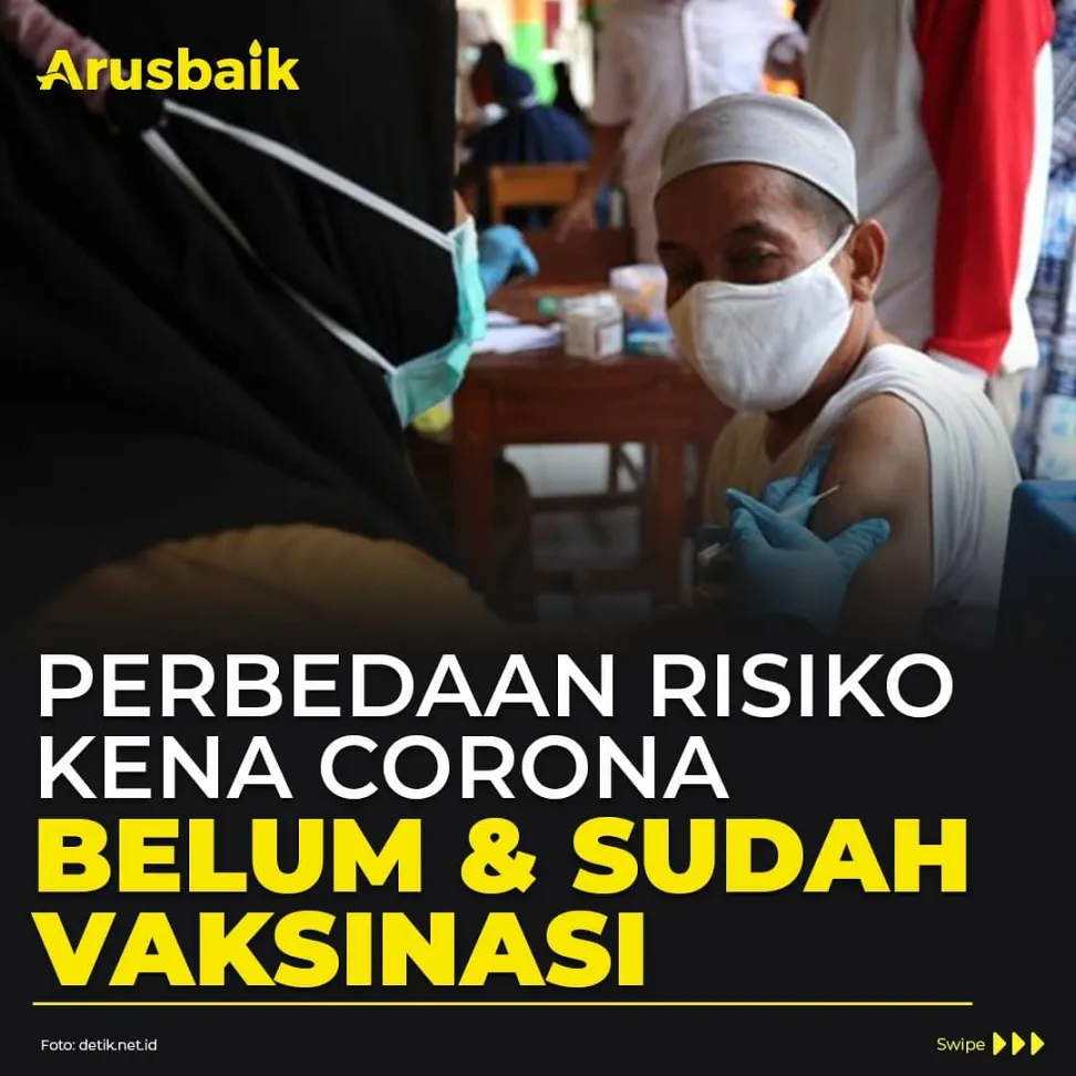 Perbedaan Risiko Kena Corona, Belum & Sudah Vaksinasi
