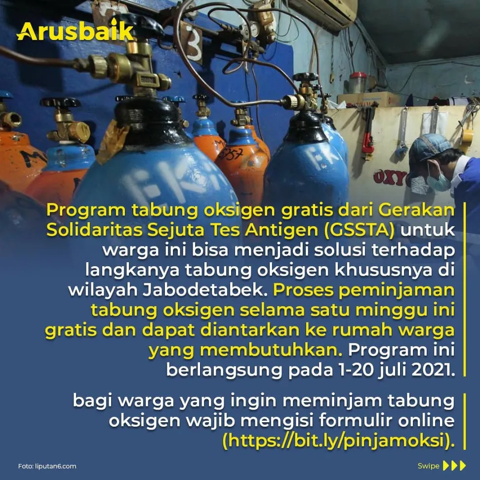 Hebat, Gerakan Solidaritas Beri Oksigen Gratis & Donor Plasma