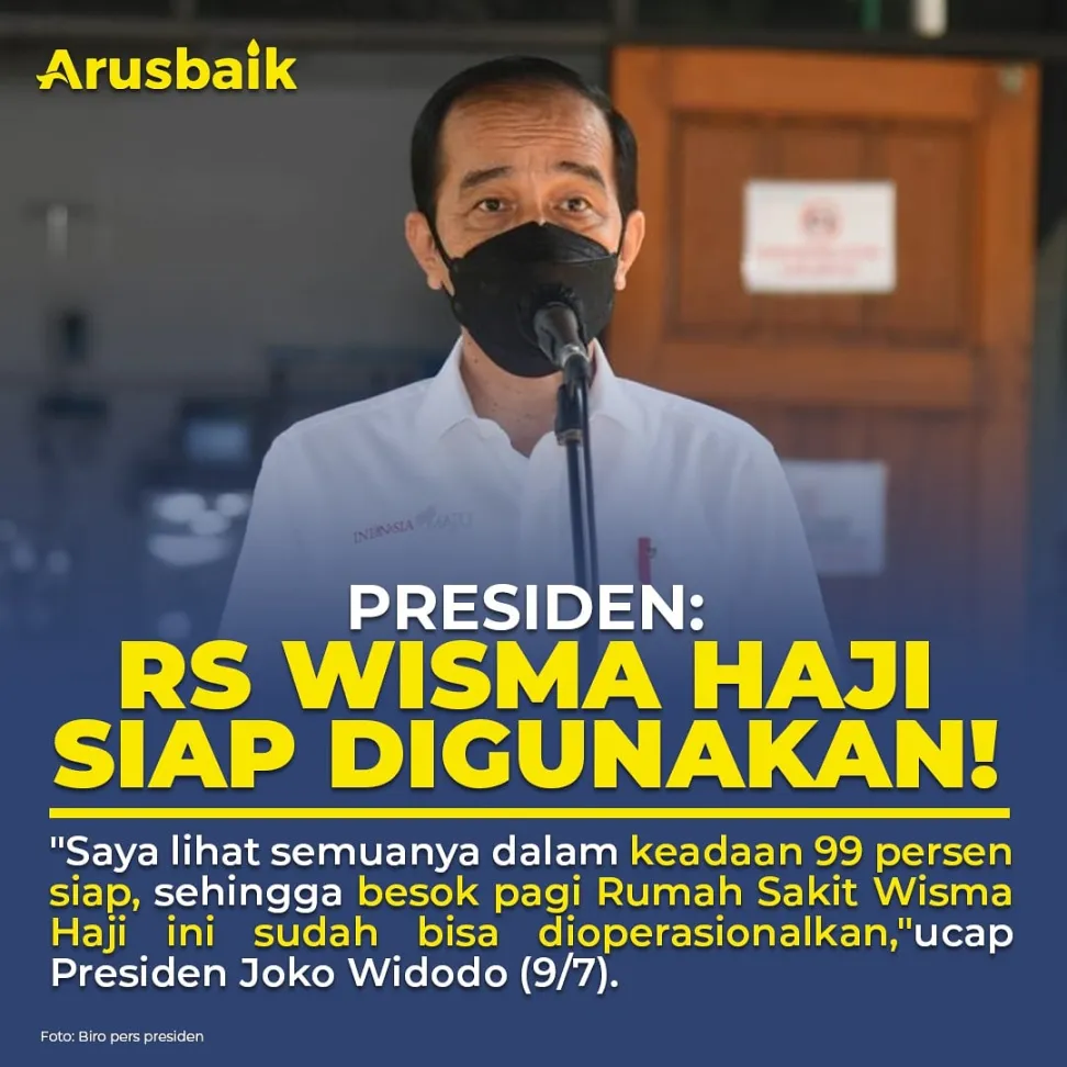 Presiden: RS Wisma Haji Siap Digunakan!