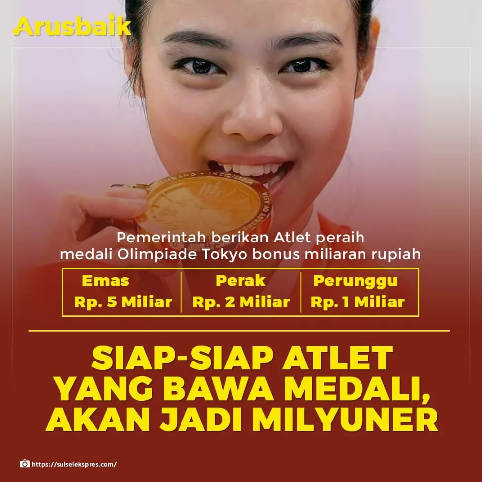 Siap-siap Atlet yang Bawa Medali, akan Jadi Milyuner