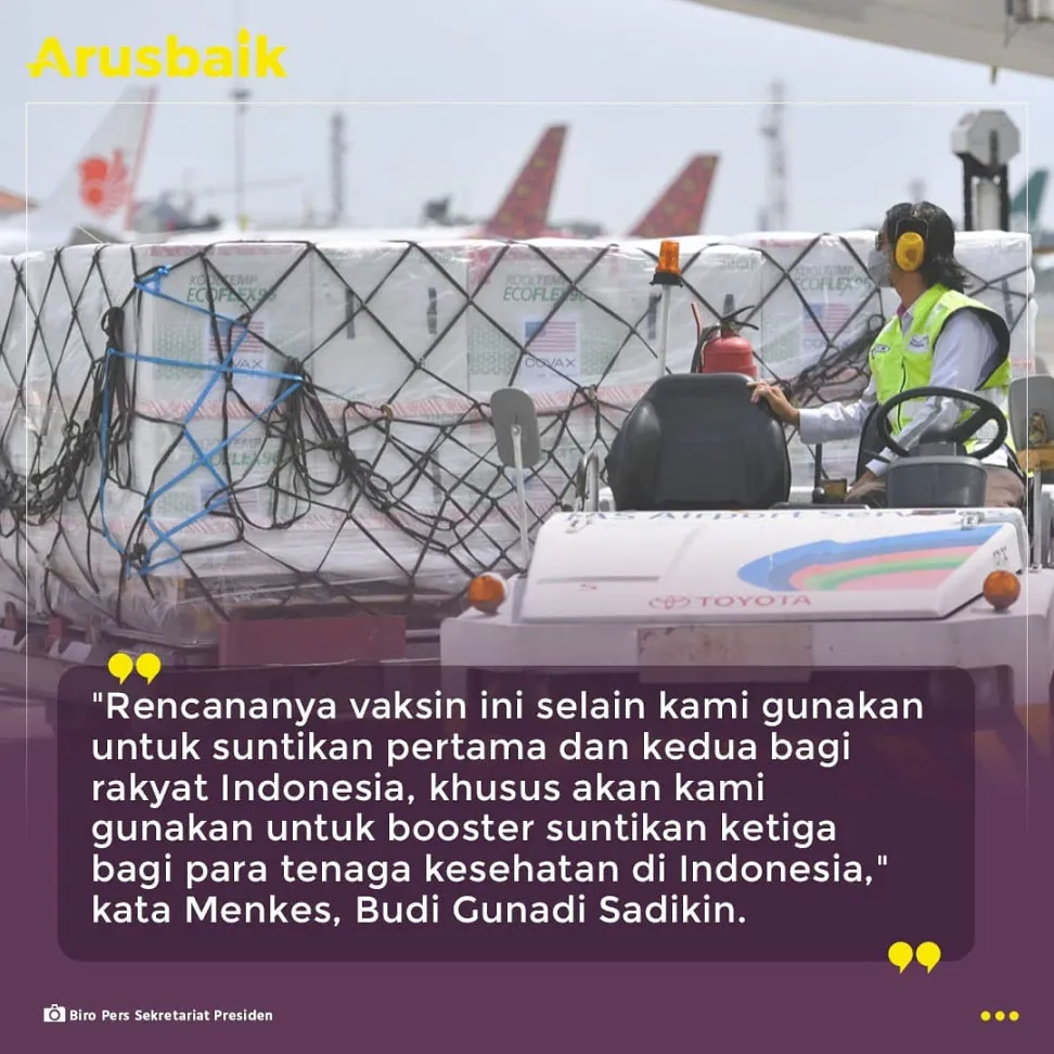 Kabar Baik! 3 Juta Dosis Vaksin Moderna Tiba di Indonesia