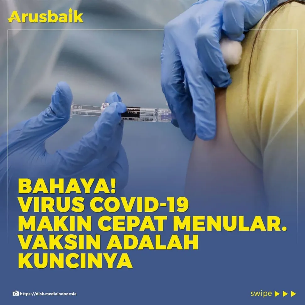 Bahaya! Virus Covid-19 Makin Cepat Menular. Vaksin adalah Kuncinya