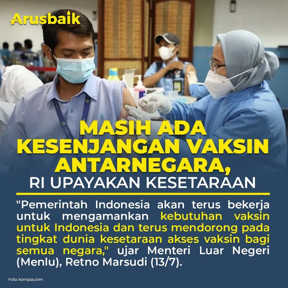Masih Ada Kesenjangan Vaksin Antarnegara, RI Upayakan Kesetaraan