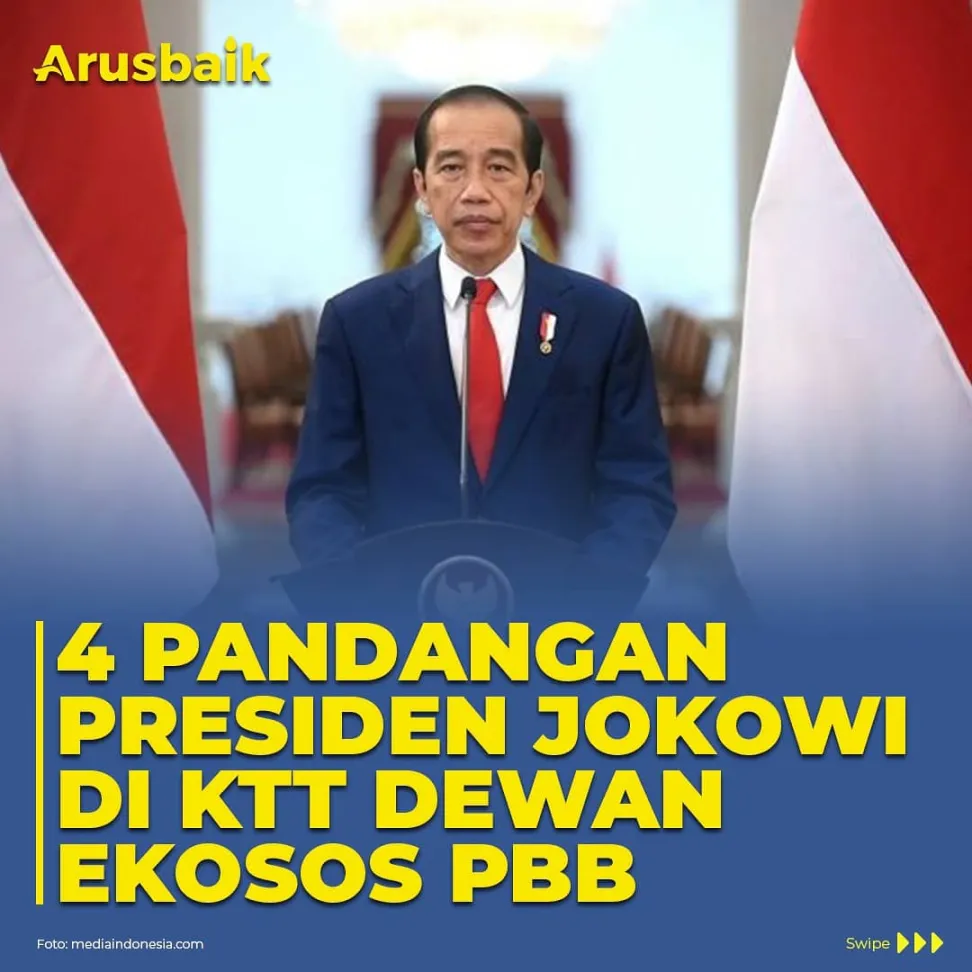 4 Pandangan Presiden Jokowi di KTT Dewan Ekosos PBB