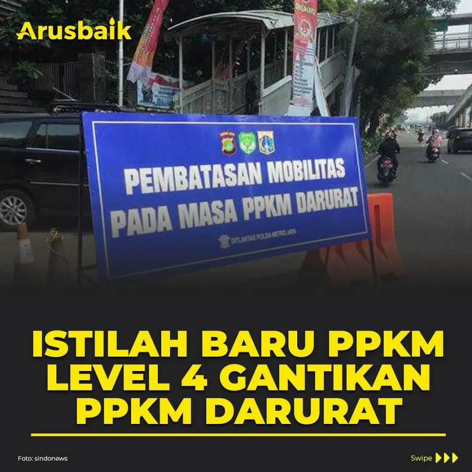 Istilah Baru PPKM Level 4 Gantikan PPKM Darurat