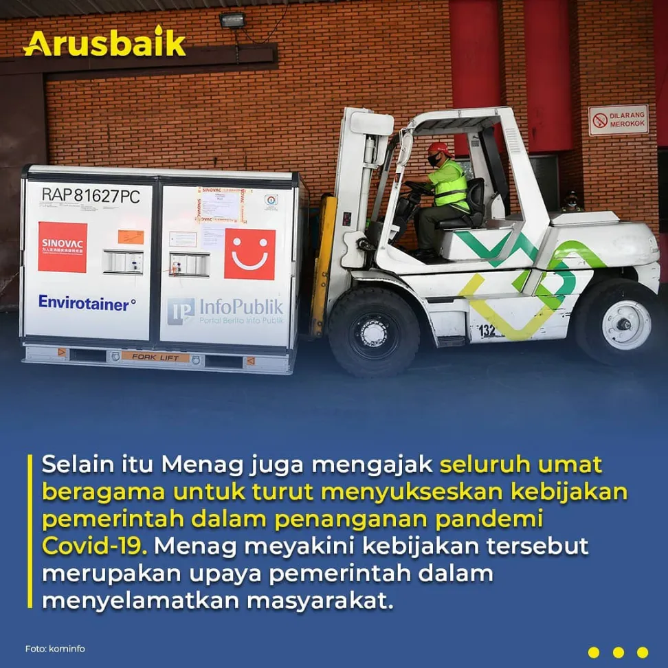 Menag: Vaksinasi Sejalan Dengan Ssmangat Agama Jaga Karunia-Nya